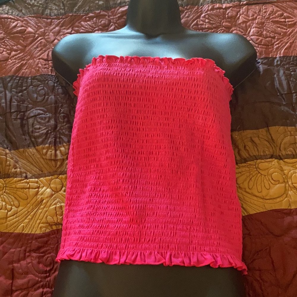 H&M Pink Tube or Strapless Top Large